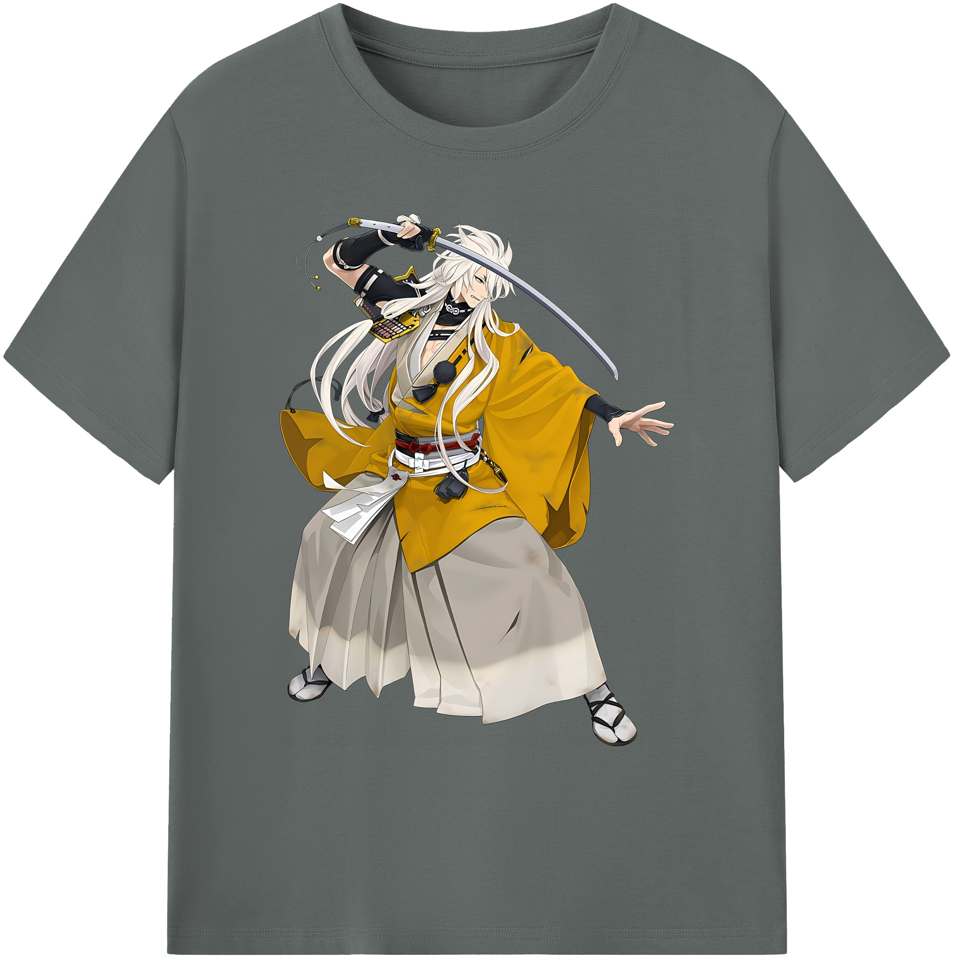 （画像用） 刀剣乱舞 Touken Ranbu 綿100％ メンズ半袖Tシャツ｜肌触りやわらか＆通気性